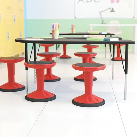 FLASH FURNITURE Red Kids Adjustable Active Learning Stool AY-9001S-RD-GG